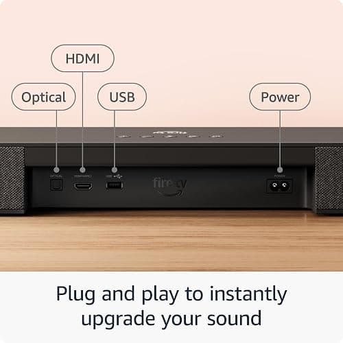 Amazon Fire TV Soundbar Plus with subwoofer (newest model), 3.1 channel, Dolby Atmos, DTS:X, clear dialogue thumbnail 5