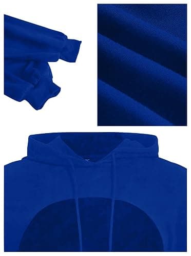 Hilinker Women's Long Sleeve Cropped Hoodie Workout Drawstring Super Crop Tops without Camisole thumbnail 5