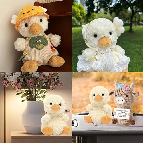 JNGTKL Duck Teddy, 15cm Duck Toy, Yellow Duck Plush, Soft Plush Toy, Sweet Duck Doll, Small Duck Lovely Doll, Warm Plush Duck Gifts For Valentine's Day Children's Day Birthday thumbnail 6