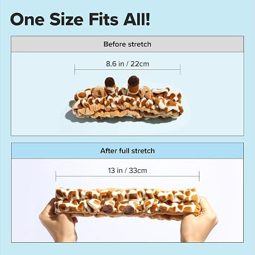 I DEW CARE Face Wash Headband - Giraffe Headband | Adorable Design, Perfect for Cleansing, Bath, Makeup and Spa, 100% Microfiber, Reusable, 1 Count thumbnail 6
