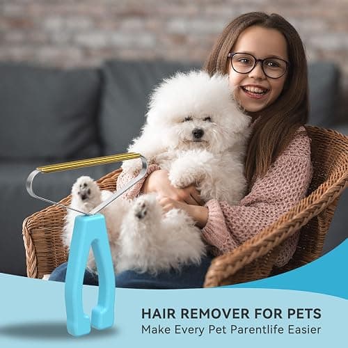 Pet Hair Remover, Dog and Cat Hair Remover, Wool Hair Remover, Carpet Rake for Pet Hair Removal, Carpet Rake, Pile Brush, Hand Shaver for Carpets, Car Cushions, Sofas, Pet Beds, Furniture & Rug thumbnail 8
