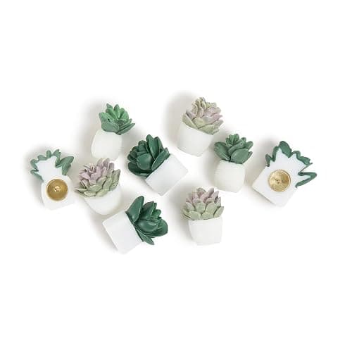 U Brands Succulent Push Pins Set, Office Supplies, Three Assorted Styles, 9 Count thumbnail 2