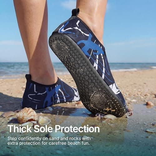 Water Shoes for Women Men Quick-Dry Aqua Socks Swim Beach Outfits Barefoot | Yoga Exercise Wear Sport Accessories Pool Camping Must Haves River Hiking Youth Adult thumbnail 2