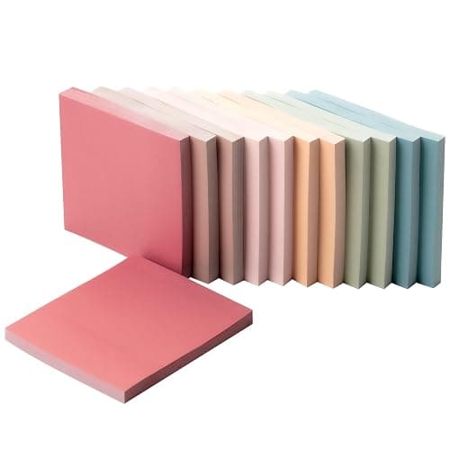 Mr. Pen- Sticky Notes, 3"x3", 12 Pads, 600 Sheets, Vintage Colors | Sticky Notes Bulk, Self-Stick Note Pads, Perfect for Office, School, Home, Study & Organization thumbnail 9