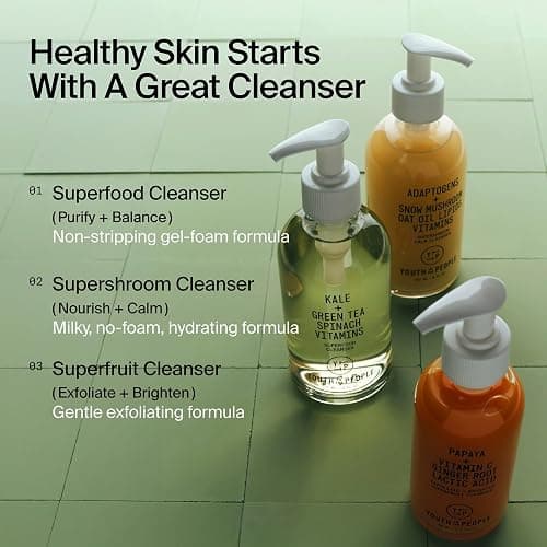 Youth To The People Superfood Cleanser - Kale + Spinach Hydrating Face Wash | Antioxidant-Rich Daily Facial Cleanser - Refillable, pH-balanced, Non-drying, Gentle Makeup Remover, All Skin Types, Vegan thumbnail 12