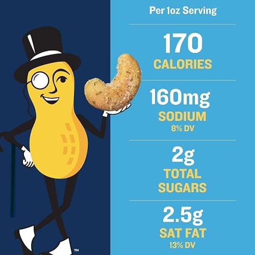 PLANTERS Cashews Dill Pickle - Trail Mix Snack Packs - Snacks with Dill Pickle, Snack Pack, Party Trail Mix, 5 Oz Bag, Pack of 1 thumbnail 7
