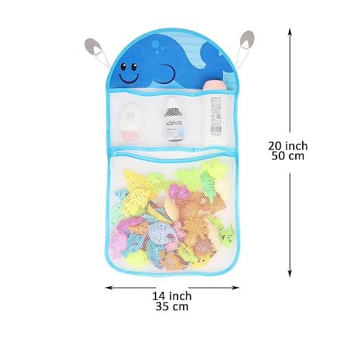 Youngever Bath Toy Net, Bath Toy Organizer, Bath Toy Storage, Whale Design thumbnail 3