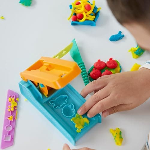 Play-Doh Fun Factory Starter Set, Preschool Toys for 3 Year Old Girls & Boys & Up, Kids Arts and Crafts Kit, 3 Modeling Compound Colors thumbnail 2