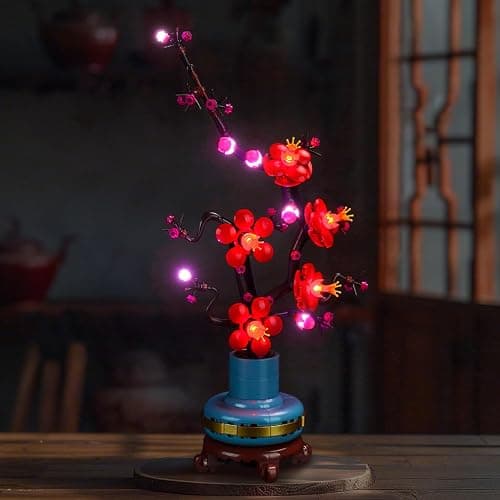 LocoLee Licht Kompatibel mit Lego 10369 Pflaumenblüte, Nur Lichter Set - Kein Modell, Licht BeleuchtungSet Compatible with LEGO Icons Pflaumenblüte (Aktualisierte Version) thumbnail 7