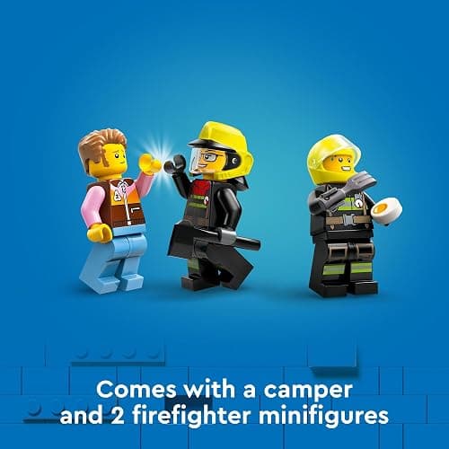 LEGO City 4x4 Fire Truck with Rescue Boat - Building Toy for Boys & Girls, Ages 5+ - Gift for Birthdays - Truck Toy W/ 3 Minifigures - 60412 thumbnail 5