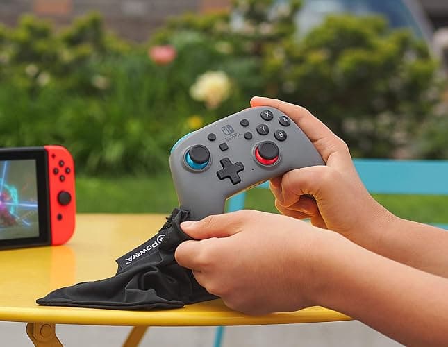 PowerA Nano Enhanced Wireless Controller for Nintendo Switch - Grey-Neon thumbnail 9