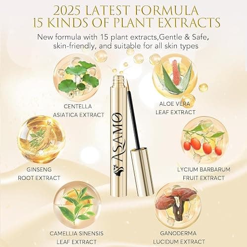 Eyelash Growth Serum – Lash Serum for Eyelash Growth with 15 Plant Extracts for Longer Thicker Fuller Lashes Nourishing Formula to Enhance Natural Beauty Hypoallergenic Oil Free lash growth serum -3ml thumbnail 2