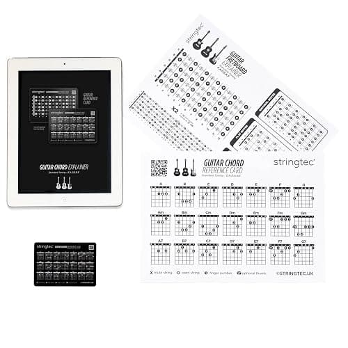 NEW! Guitar Chord and Fretboard Notes Learning and Practise Aid Pocket Reference Card with Printable and Digital Assets for Beginner and Progressing Guitar Player - Orthodox Right Handed thumbnail 8