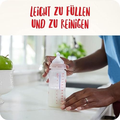 NUK First Choice+ Babyflaschen Starter Set | 0–6 Monate | 4 Flaschen mit Temperature Control & Flaschenbox | Anti-Colic Air System | BPA-frei | Disney Winnie Puuh - 4 stück (1er Pack) - Winnie Puuh thumbnail 7