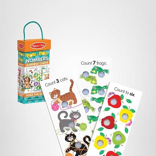 Melissa & Doug Poke-a-Dot! Numbers, Shapes & Colors Jumbo Learning Cards, 13 Double Sided Interactive Flash Cards, Educational Activities for Toddlers & Preschoolers, Ages 1+ thumbnail 10