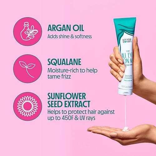 Not Your Mother's All Eyes On Me 3-in-1 Hair Styling Cream, 5.5 oz | Styling Cream with UV Protection and up to 450 Degree Heat Protection - For All Hair Types - Berry Vanilla Scent thumbnail 3