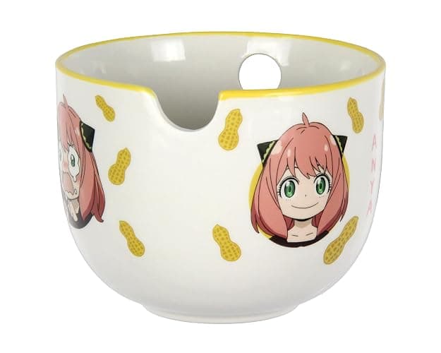 JUST FUNKY Spy x Family Anime Manga Many Faces Of Anya Ramen Bowl Bundle with Soup Bowl, Bamboo Chopsticks Set thumbnail 4