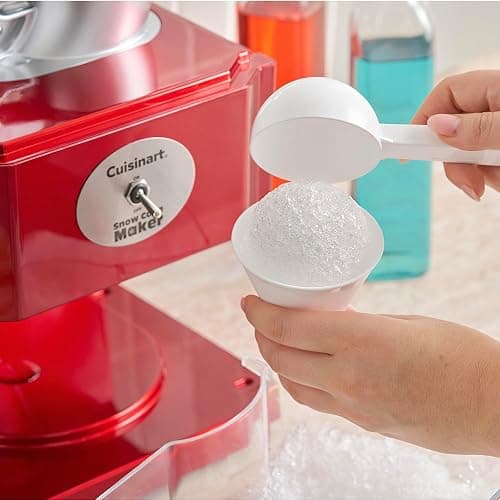 Cuisinart Snow Cone Machine, 90W Motor & Interlock Safety, 4 Reusable Cones | Snow cone maker & slushie machine with 4 reusable cones, compact design & auto-shutoff, 4-5 cones in under a minute, SCM-10P1 thumbnail 2
