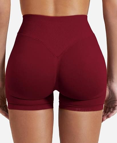 VOYJOY Women Workout Impact Shorts 2.5"/ 3.6"/ 4.5"/ 6" Scrunch Butt Lifting Gym Seamless Booty Biker Shorts thumbnail 6