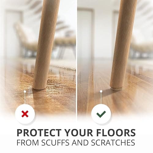 X-Protector 357 pcs Beige Felt Furniture Pads - Huge Quantity of Hardwood Floor Protectors with Many Big Sizes - Protect Any Type of Hard Floor thumbnail 4