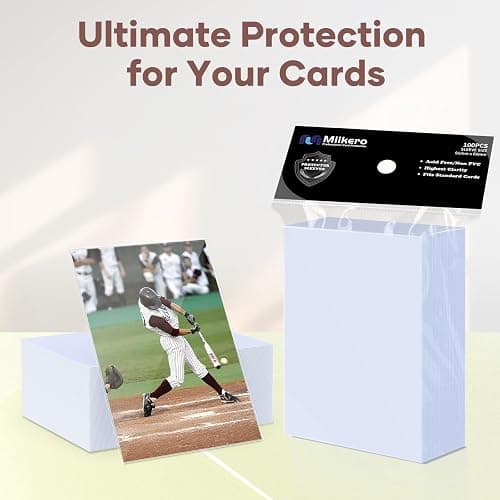 Mlikero 600 Count Card Sleeves, Clear Soft Trading Card Sleeves, Polypropylene (PP), Fit for MTG, TCG, Baseball, Football, Game Cards thumbnail 6