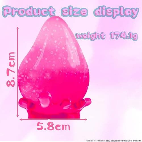 2 Packs Squishy Drop Stress Balls for Adults Fidget Toys Adults, Fidgets Silicone Sensory Toys for Kids Autism, ADHD, Sensory Stress Relief Toys Birthday Day Gifts (Blue Pink) thumbnail 2