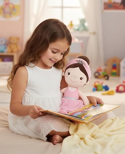 GAGAKU Soft Baby Doll Toys (16'') for Girls, My First Baby Rag Dolls for 1 Year Old Girl Birthday Gift Plush Doll Toys Machine Washable Baby Doll for Toddler Kids Infants - Ballet Girl thumbnail 8