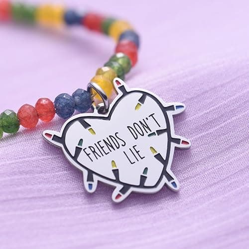 Friends Don't Lie Merchandise Friendship Natural Stone Bracelet Gifts Halloween Collection Gift thumbnail 5