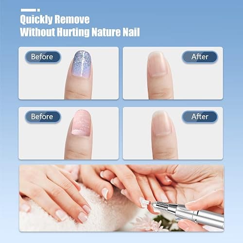 Depvko 13PC Nail Drill Bits Set, Drill Bits for Nails, 3pcs Tungsten Carbide Drill Bits+ 3pcs Ceramic Efile Nail Drill Bits+ 6pcs Cuticle Drill Bits+ 1pcs Brush, 3/32 inch Nail Bits for Nail Drill thumbnail 5