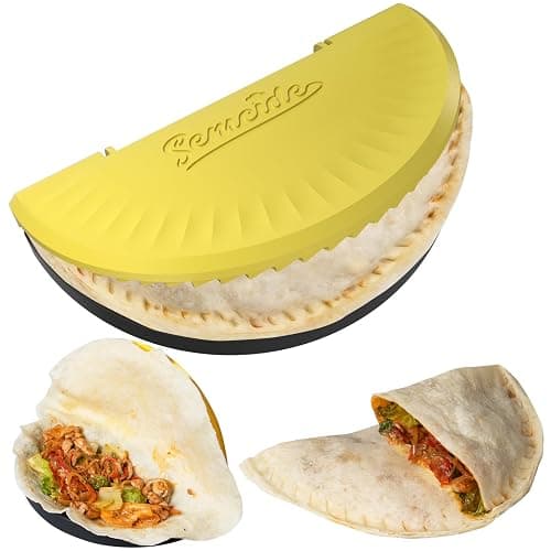1Pack Tortilla Crimper, 10-12” Flour Tortilla Sealer | DIY Make Sealed Tacos, Quesadillas, Burritos & More | Tortilla Press for Christmas Party | BPA-Free, Dishwasher Safe, Tortilla Press Maker - Image 1