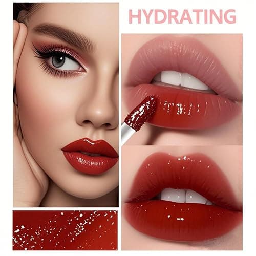 Eakroo 6 Colors Lip Tint Stain Mini Liquid Lipstick, Korean Lip Gloss for Women, Liquid Blush, Lip Plumper Gloss, Lip Makeup, Non-Stick Cup, Lightweight, High Pigment, Long-Lasting, Vivid Color thumbnail 2
