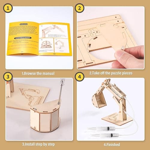 STEM Science Kits for Kids Age 8-10 8-12, Wood Building Crafts Kits for Boy | STEM Toys for Ages 8-13 9 10 11 12-14 Year Old Gifts Ideas, Science Engineering Experiment Kit 5-7, 3D Puzzles Projects 10-12 thumbnail 8