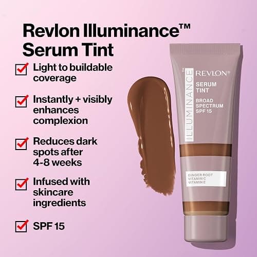 Revlon Illuminance Tinted Serum, Triple Hyaluronic Acid, Evens Out Skin Tone Over Time and Hydrates All Day, SPF 15, 317 Tan Sand, 0.94 fl oz. thumbnail 2