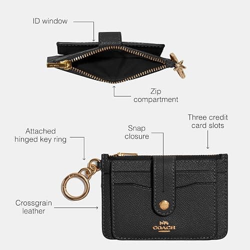 Coach Crossgrain Leather Attachment Card Case thumbnail 3