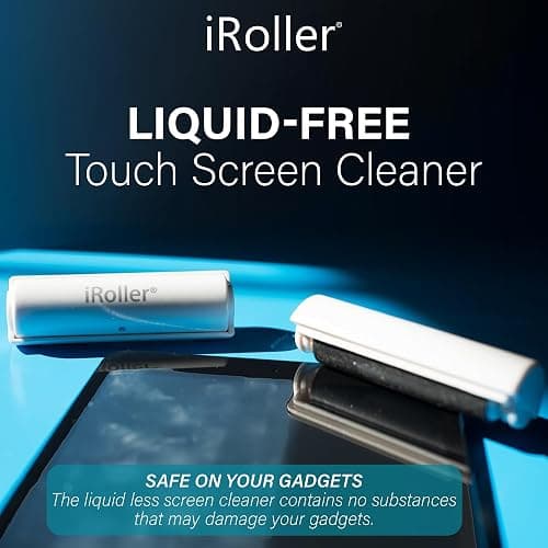 Screen Cleaner by iRoller - No Need for Spray or Wipes - Liquid Free iPad Screen Cleaner Roller Tool - Washable & Reusable - Phone Screen Cleaner Ideal for iPhone, Laptop, Computer Touchscreen - 3.5" thumbnail 5