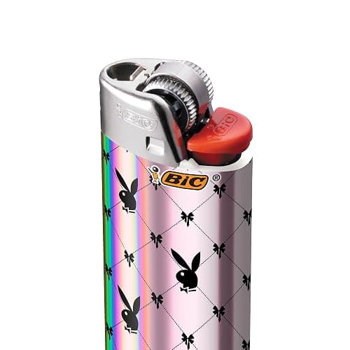 BIC Pocket Lighter, Special Edition Playboy (Holographic) Collection, Assorted Unique Lighter Designs, 8 Count Pack of Lighters thumbnail 3