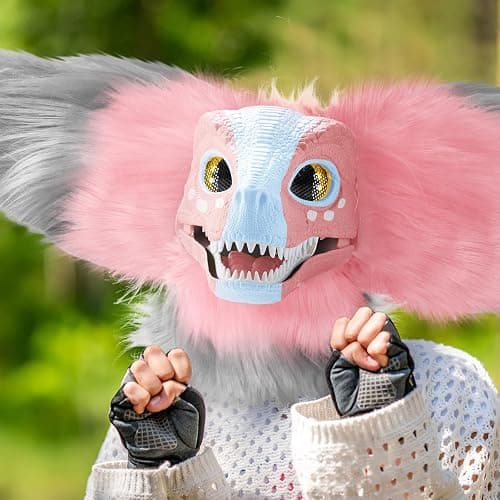 Seenelling 13 Pcs DIY Dino Mask Kit Hard Plastic Dinosaur Mask Furry Therian Dino Costume Kit Animal Dinosaur Party Costume thumbnail 5