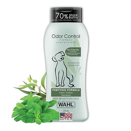 Wahl USA Odor Control Shampoo for Dogs & Pets - Eucalyptus & Spearmint Animal Deodorizer for Cleaning & Freshening – 24 Oz - Model 820003A - Image 1