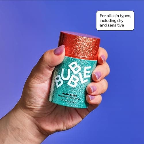 Bubble Skincare Slam Dunk Hydrating Face Moisturizer - Lightweight Face Lotion With Vitamin E + Aloe Vera - Daily Facial Moisturizer for Normal + Dry Skin - Glam Edition (50ml) thumbnail 3