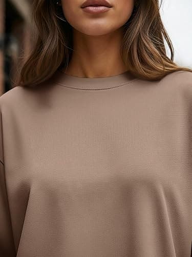 Trendy Queen Womens Oversized Long Sleeve T Shirts 2025 Basic Crewneck Tee Fall Tops Casual Workout Y2K Clothes thumbnail 5