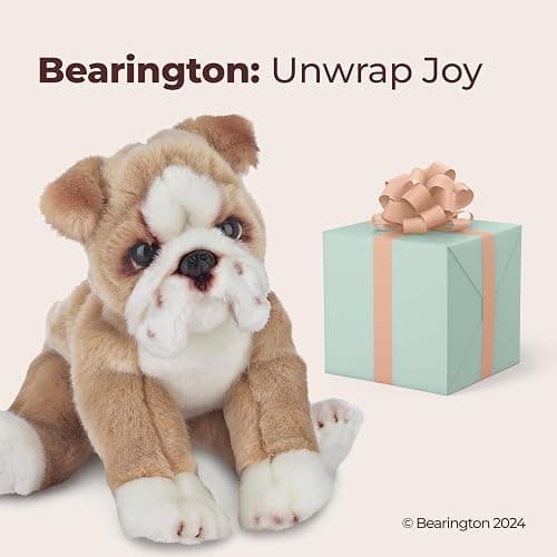 Bearington Tug The English Bulldog Plush, 13 Inch Dog Stuffed Animal - Bulldog Stuffed Animal - Dog Plush Toys for Kids - 13" Tug thumbnail 5