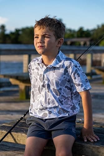 HUK Kids' Next Level Camp Shorts 5" Performance Fishing Shorts, Lightweight, Quick-Dry, Elastic Waistband for Kids thumbnail 3