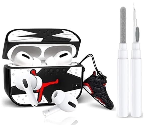 Case Cover for AirPods Pro 2nd Generation with Cleaner Kit,Cute Cartoon Kawaii Funny Protective Cover Compatible with AirPods Pro 2 (2022/2019) (Airpods Pro 2nd Generation (2022/2019)) - Image 1