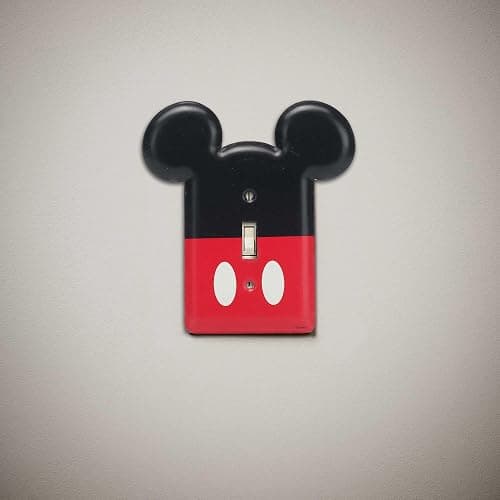 Disney Mickey Mouse Metal Light Switch Plate - Mickey Mouse Switch Plate Decoration for Kids' Bedroom, Play Room or Movie Room thumbnail 6