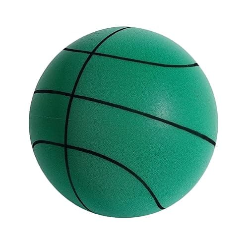 Silent Basketball Size 7, Noiseless Quiet Bounce Grooved Airless Soundless,Dribble Dream Foam Basketball for Indoor Training and Quiet Dribbling - A-Orange thumbnail 4