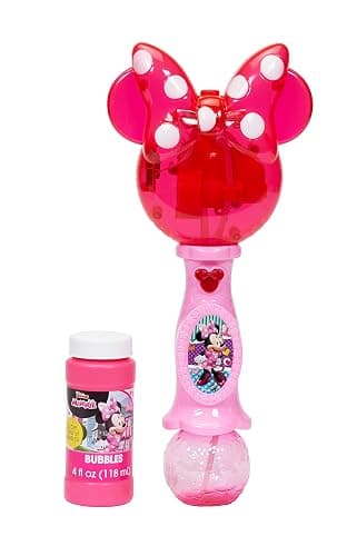 Little Kids Disney Minnie Mouse Light and Sound Musical Bubble Wand, Includes Bubble Solution, Plastic, Multi (2051) thumbnail 5