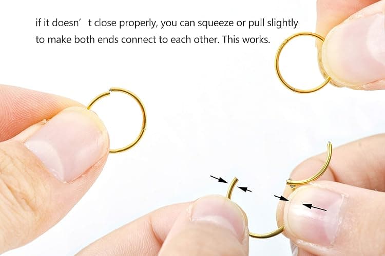 HQLA 16G Surgical Steel Hinged Clicker Segment Nose Rings Hoop Helix Cartilage Daith Tragus Sleeper Earrings Body Piercing for women 6mm 8mm 10mm 12mm 14mm thumbnail 8