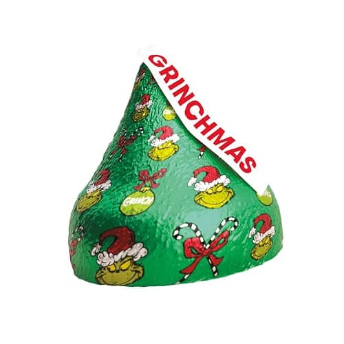 HERSHEY'S KISSES Grinch Solid Milk Chocolate, Christmas Candy Gift Box, 1.45 oz thumbnail 7