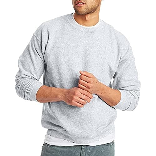 Hanes Men's Sweatshirt, EcoSmart Fleece Crewneck Sweatshirt, Big & Tall Available, 1 or 2-Pack - Image 1