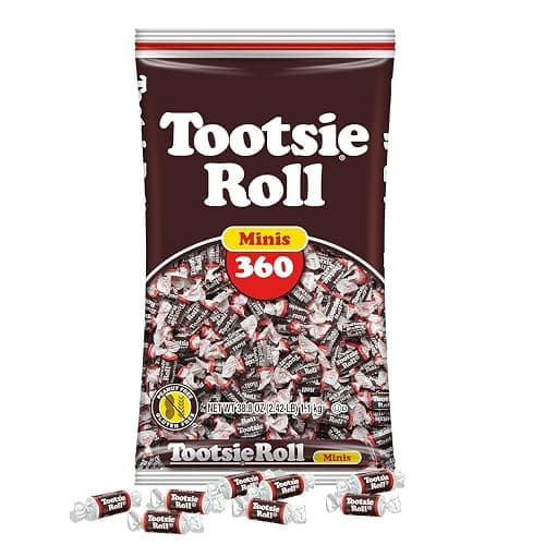Tootsie Roll Midgees – Chewy Chocolate Gluten-Free Candy Minis – Bulk Bag of Individually Wrapped Candies for Kids, Parties, Classroom – 360 Count (Pack of 1) - Image 1